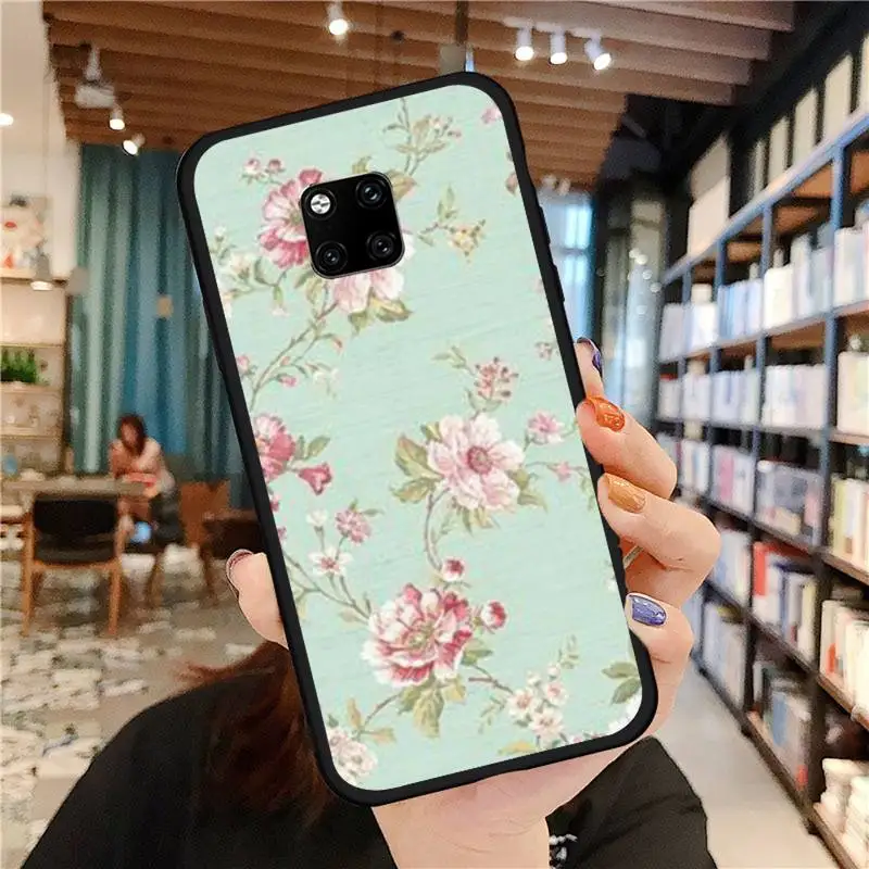 

Flower Emboss Phone Case For Huawei Mate 9 10 20 Pro lite 20x nova 3e P10 plus P20 Pro Honor10 lite