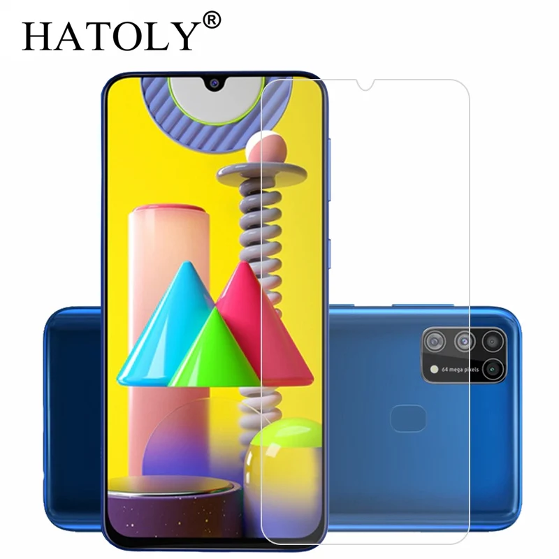 HATOLY 2 шт. закаленное стекло для Samsung Galaxy M31 ультратонкая Защита экрана пленка
