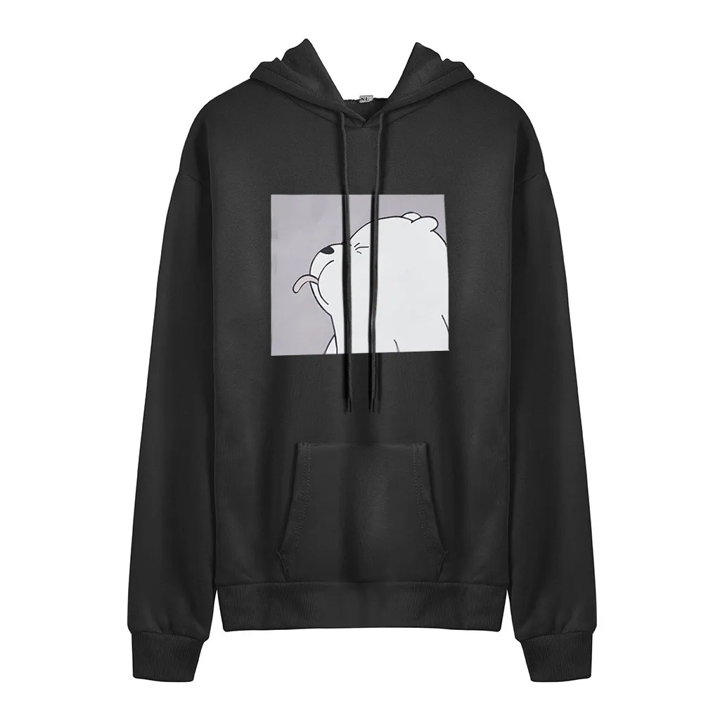 Hoodies Oversized Print Kangaroo Pocket Sweatshirts Hooded Harajuku Spring Casual Vintage Korean Pullovers Women Sweetshirts