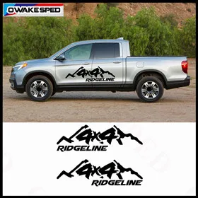 Спортивные Полосы Виниловые наклейки для Honda Ridgeline внедорожные 4X4 графика двери автомобиля боковая юбка наклейки пикап наклейка на багажник