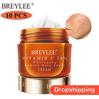 breylee vitamin c whitening face cream fade dark spots acne scars removal cream whitening skin moisturizing day cream10 pcs