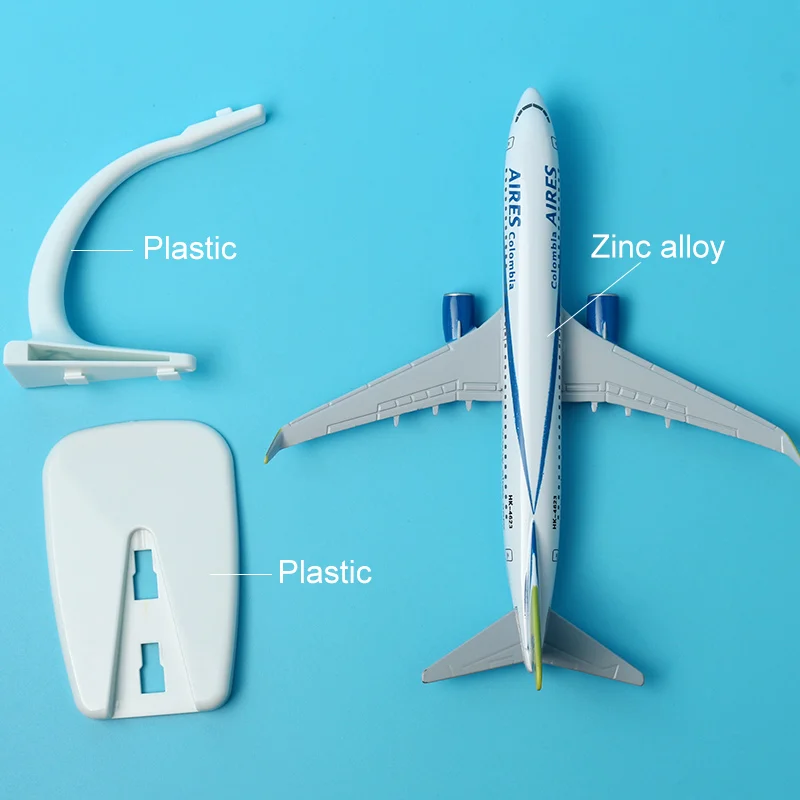16 см с трёхмерными чертёжами Boeing 737 B737 Колумбия Airline самолет авиационного сплава