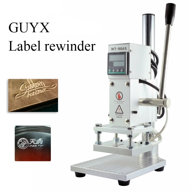 

Ручная машина для горячего тиснения знаков, маленькая настольная машина для горячего тиснения, инструмент для горячего тиснения кожи, ПУ, д...