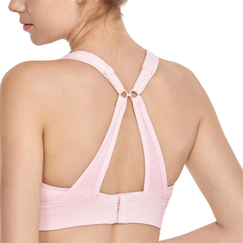 Pink04 CRZ YOGA women's High Impact Wirefree мягкий тренировочный бюстгальтер с конвертируемый ремешок - Цвет: Pink04