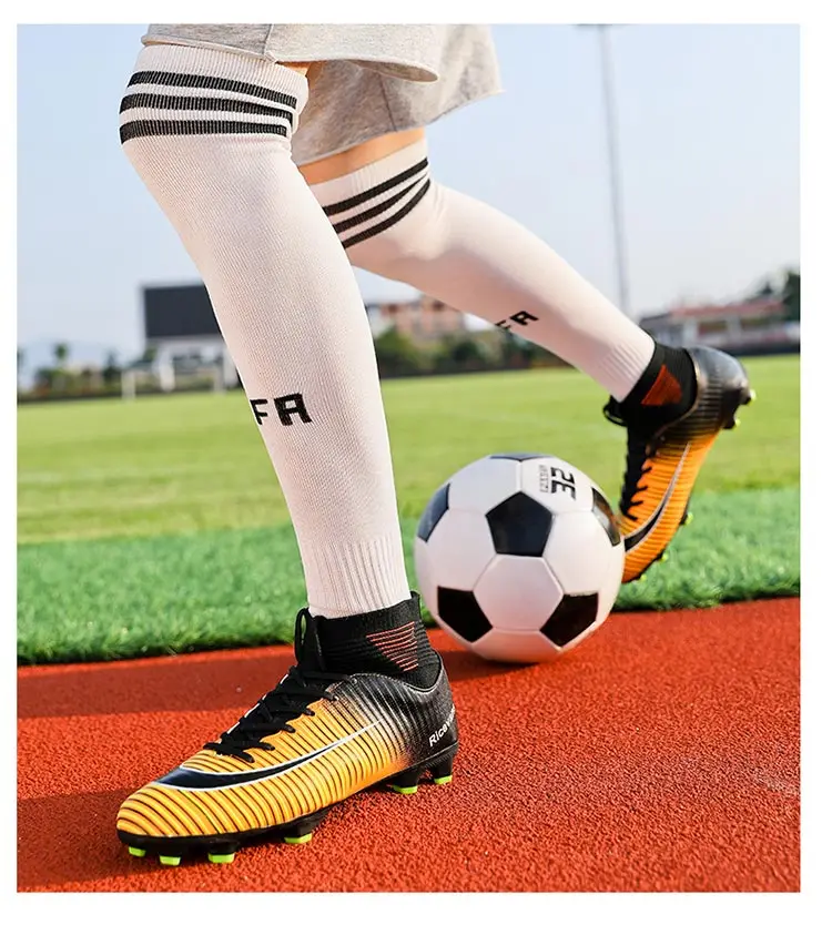Для мужчин, молодых мальчиков Elite FG NJR SHHH 12 Superfly VI 6 360 CR7 низкая Лодыжка Ronaldo Мужская Спортивная обувь taquets размер 32-44