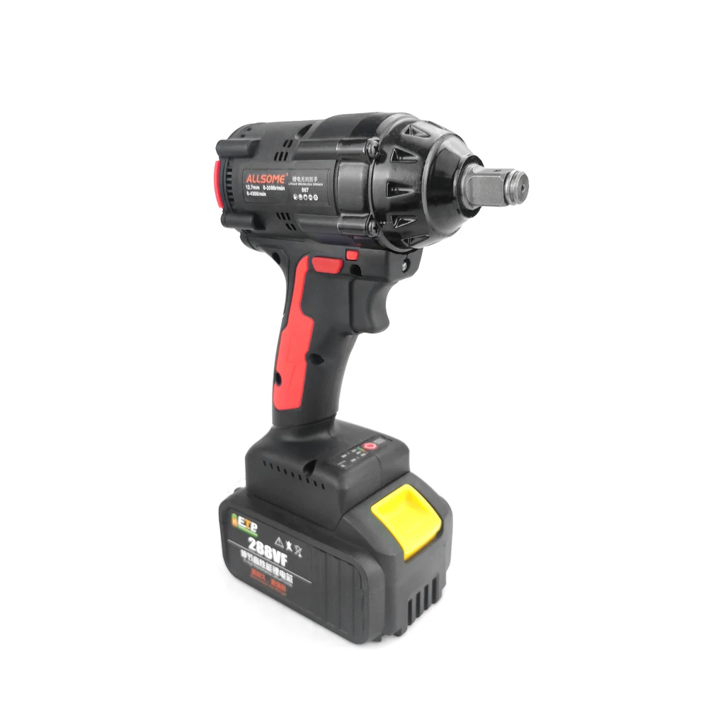 Гайковерт ударный бесщеточный ALLSOME электроинструмент с литий-ионным