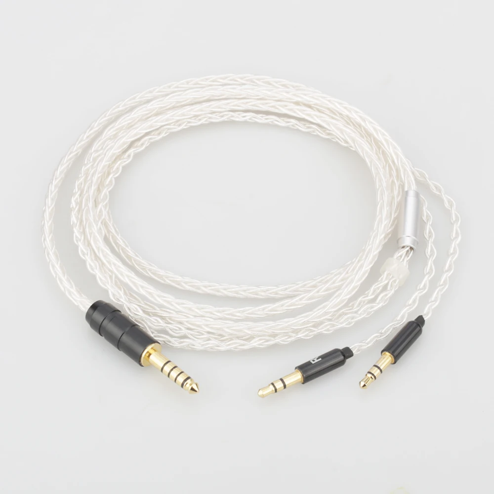 2020 HIFI 8 ядер 7N OCC посеребренный сбалансированный кабель для наушников обновленный