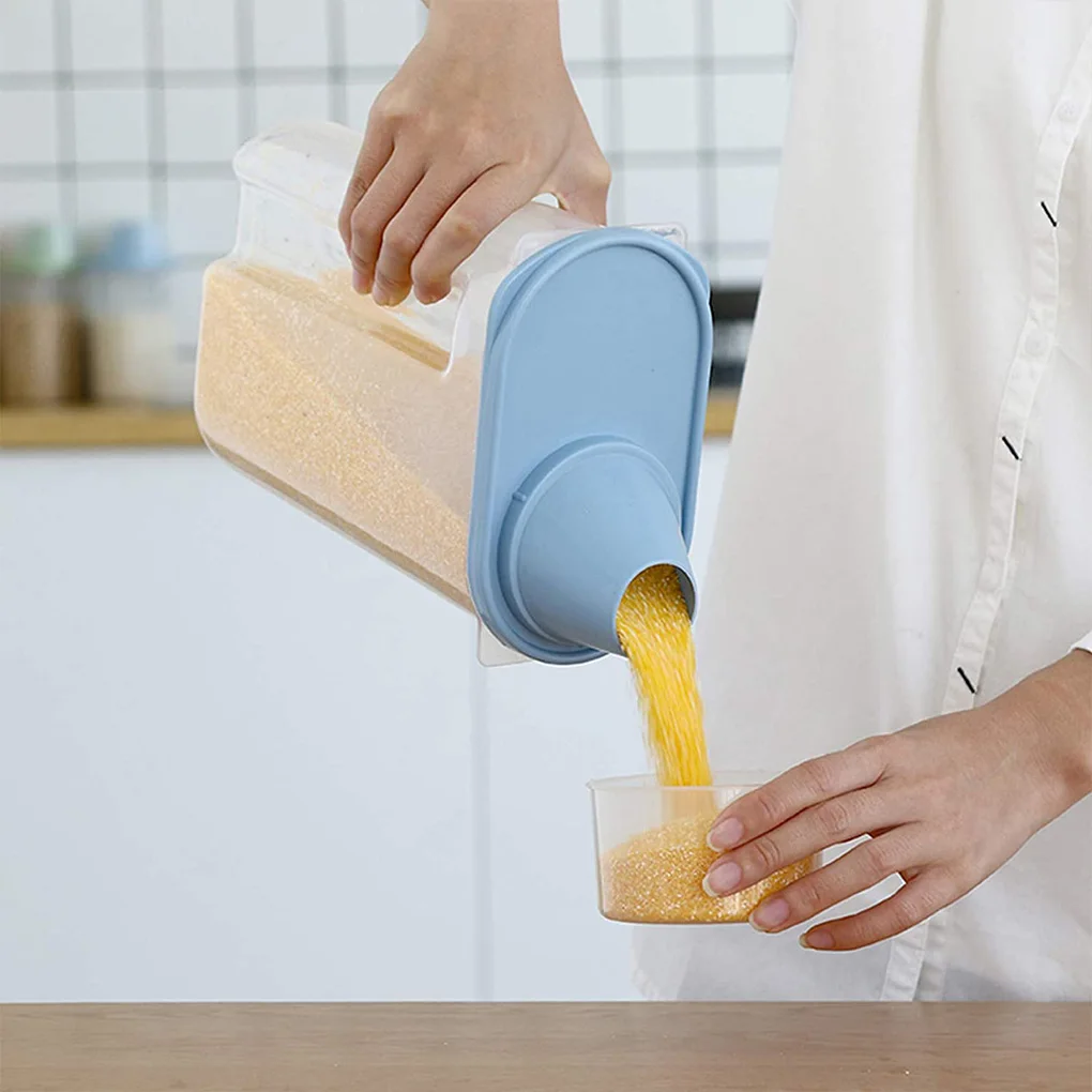 

4Pcs Sealed Food Container Shatterproof Removable Lid Storage Jar Kitchen Pantry Organization Tools