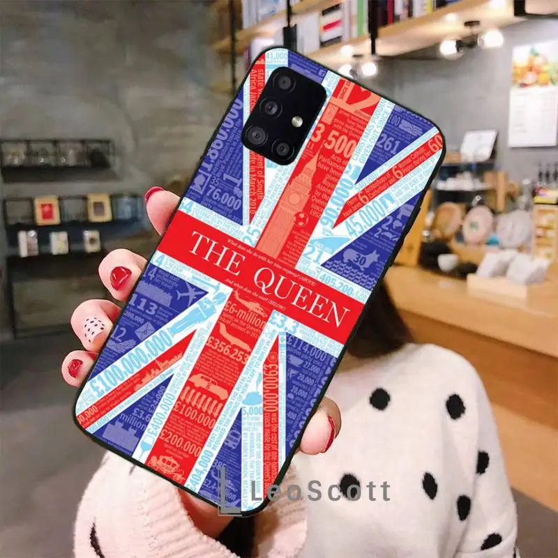 

Flag United Kingdom London Phone Case For Samsung A40 A31 A50 A51 A71 A20E A20S S8 S9 S10 S20 Plus note 20 ultra