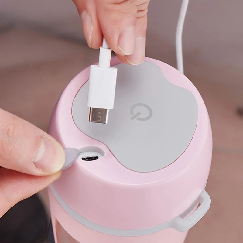 

400ml Portable Juicer Cup Electric USB Rechargeable Fruit Blender Machine Mixer Mini Fast Blenders Retailsale