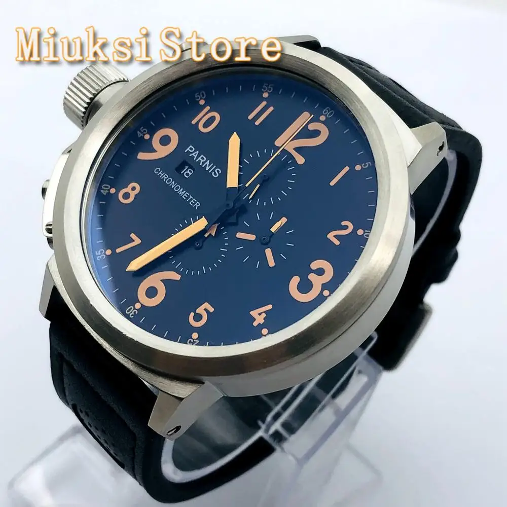 Часы наручные Parnis Мужские кварцевые роскошные светящиеся водонепроницаемые