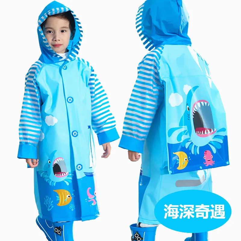

Cute Hiking Long Raincoat Children Yellow Waterproof Impermeable Raincoat Boys Galochas Infantis Kids Plastic Jacket KK60YY