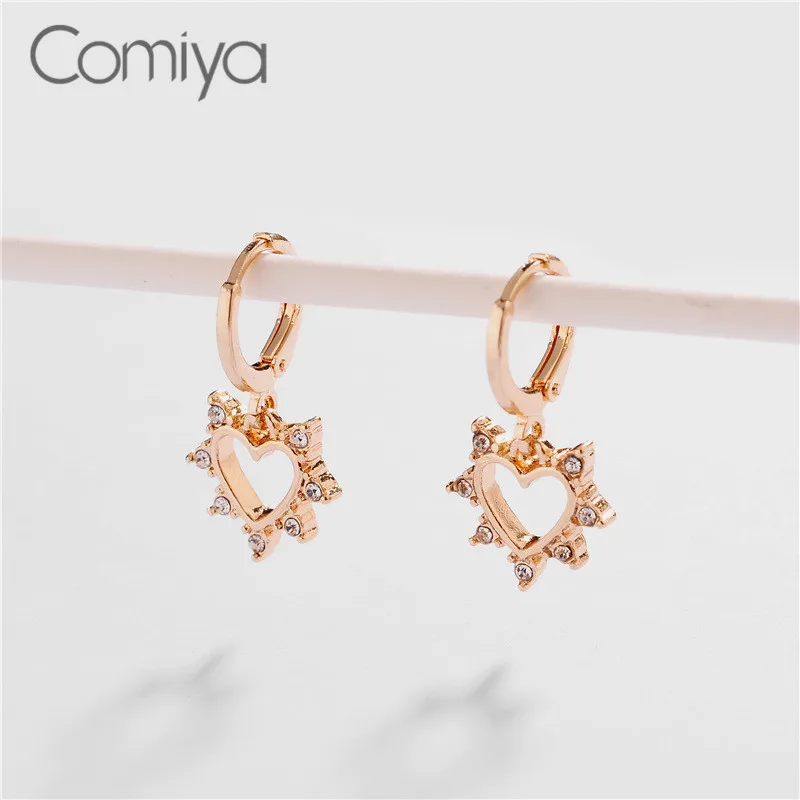 Висячие серьги Comiya в Корейском стиле для женщин акриловые с кристаллами мозаика