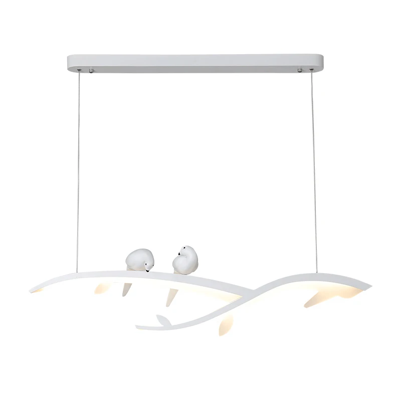 

Modern Led bird Pendant Lights For Dining room Kitchen hanging Lamp White With Bird 90-260V home decoration 110v 220v