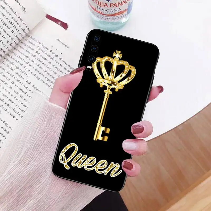 Чехол для телефона PENGHUWAN King Queen DAD MOM с принтом сделай сам чехол Huawei P30 P20 Mate 20 Pro Lite