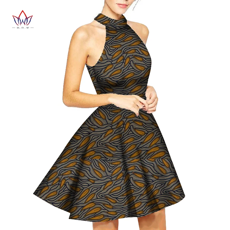 Женское платье в африканском стиле с лямкой на шее|dress fairytale|apparel materialapparel fit |