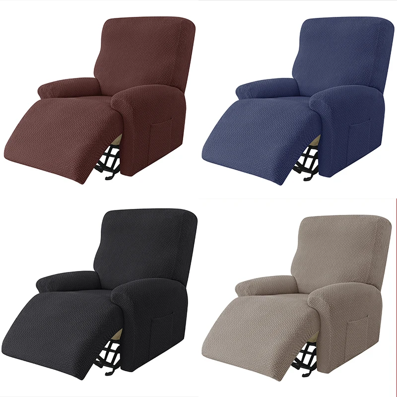 

Knitted Diagonal Solid Color Sofa Cover High Elasticity Many Colors Beautiful Sofa Cover Suitable For Home Removable Washable