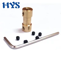 brass rigid motor shaft coupling 2mm2 3mm3mm3 17mm4mm5mm6mmcoupler motorstransmission connector with screws wrench