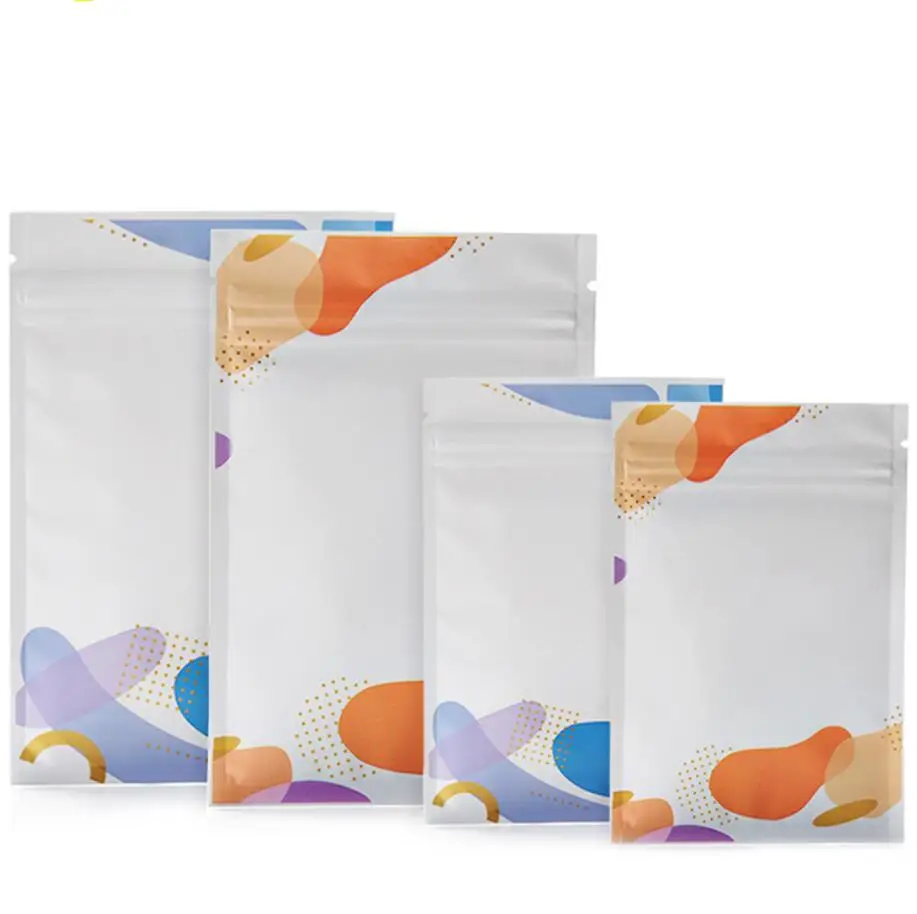 

Пластиковые пакеты с застежкой-молнией, плоские Многоразовые Пакеты из алюминиевой фольги для конфет, кофейных зерен, орехов, упаковки для ...
