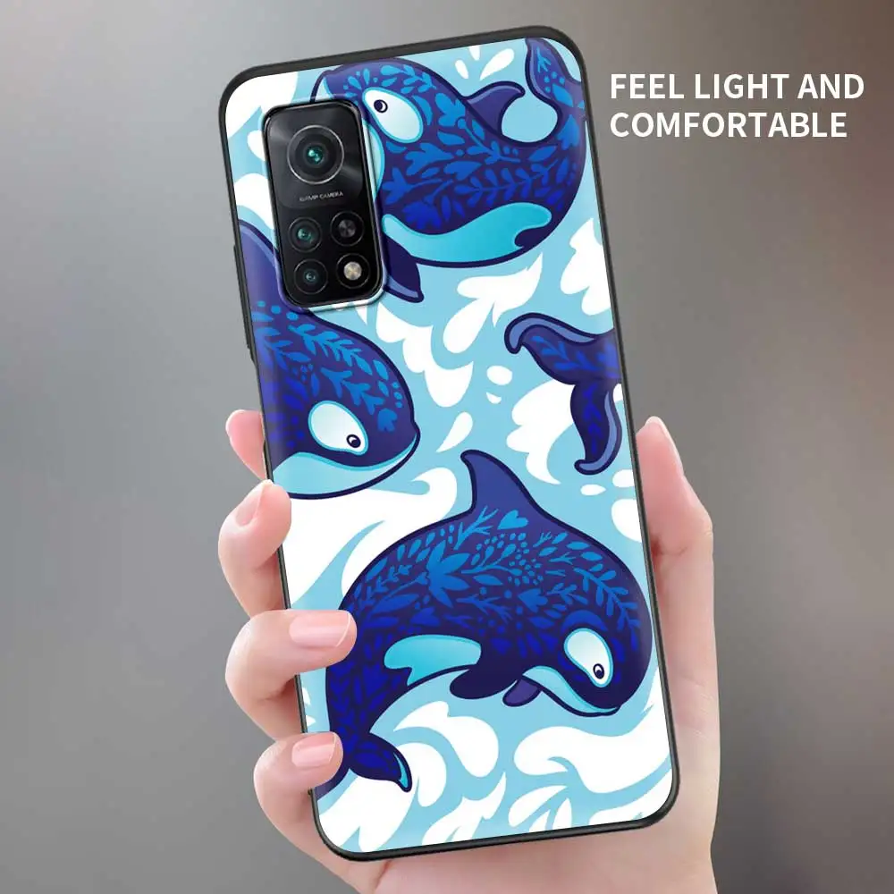 Чехол для телефона Xiaomi Poco X3 NFC F3 GT M3 Mi 10T Note 10 11 Lite 11T Pro 9T CC9 чехол с милыми рыбками