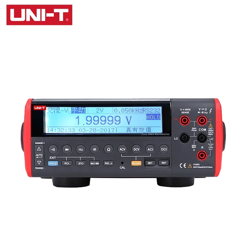 Цифровой мультиметр UNI T UT805A настольного типа 199999 отсчетов True RMS автоматические
