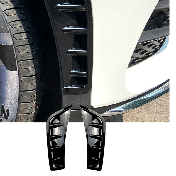 

Car Bright Black ABS Front Bumper Spoiler Side Wing Decorative Cover For Mercedes Benz GLC Class GLC260 GLC300 2020