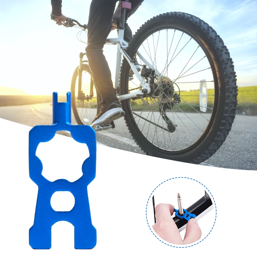 

New 4 IN 1 Portable Bicycle Valve Wrench Multifunction Valve Core Disassembly Installation Tools For MTB Road Bike 2021