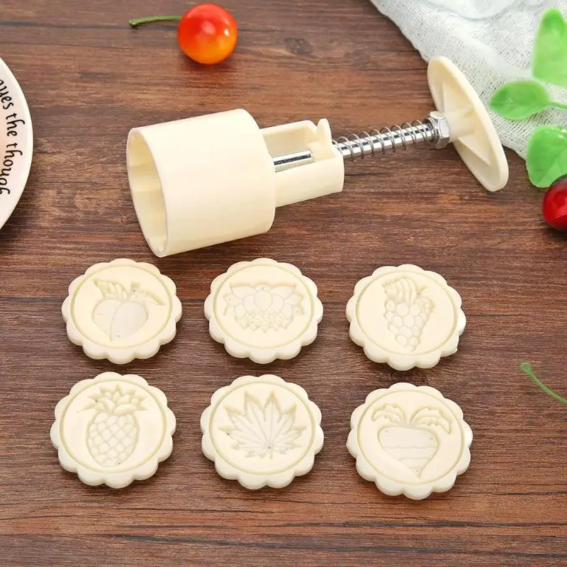 DIY Cookie Mold Fruit Print Hand Pressed Flower Fondant Cutters BIscuit Candy Mould Kitchen Festival Baking Tool |