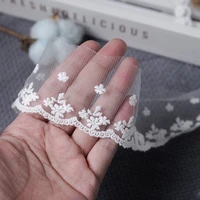 5yardslot white embroidered lace trim ribbons handmade diy crafts clothes sewing accessories supplies decor african lace fabric