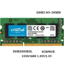 4GB 8GB DDR3 DDR3L 1333/1600 MHz Laptop RAM PC3 PC3L 12800S 10600S SODIMM Notbook Memory 1333Mhz 1600MHz