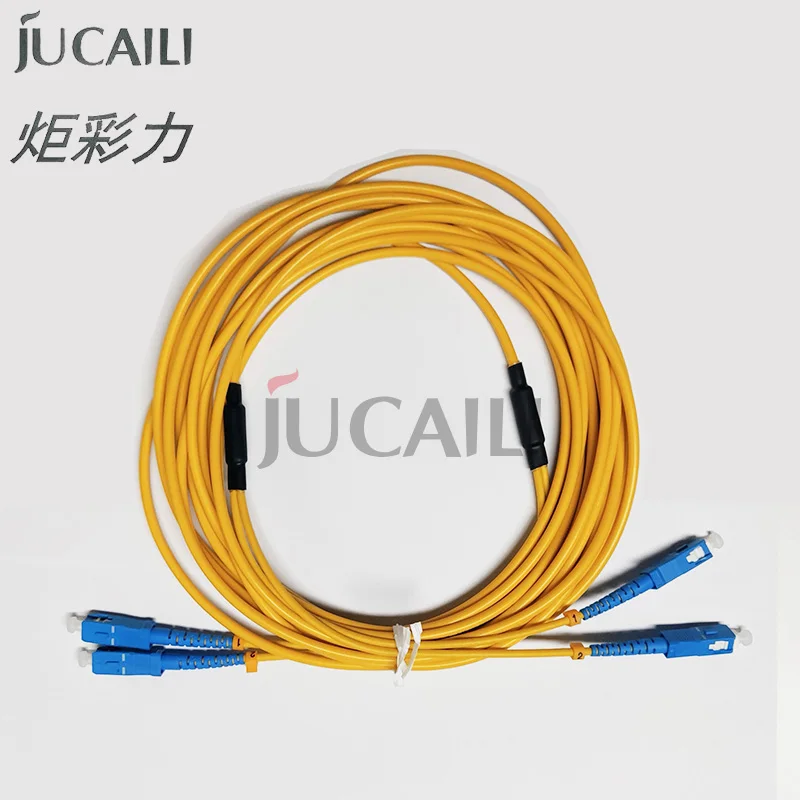 

Jucaili 1PC printer SC/SC 4.0mm double core optical Fiber Cable for Hoson galaxy infinity challenger phaeton printer data cable