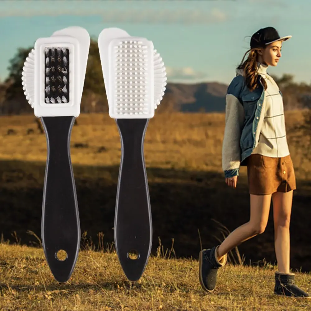 Ластик для обуви пластиковый скребок ботинок щетка многофункциональная из замши