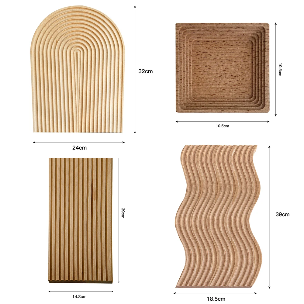 Поднос для хранения в скандинавском стиле Деревянный кофейный столик кухонный