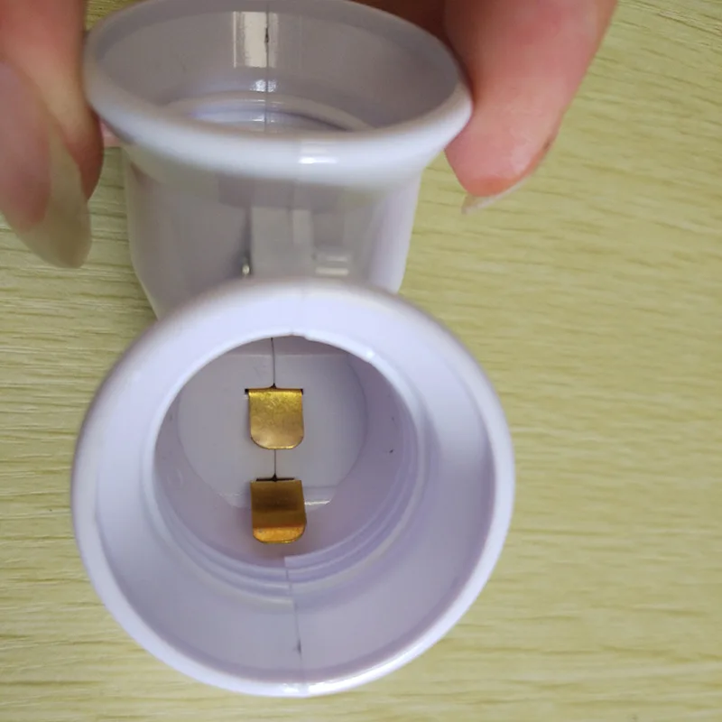 Держатель для лампы 2 в 1 двойной разветвитель с цоколем E27 шт. медный контактный