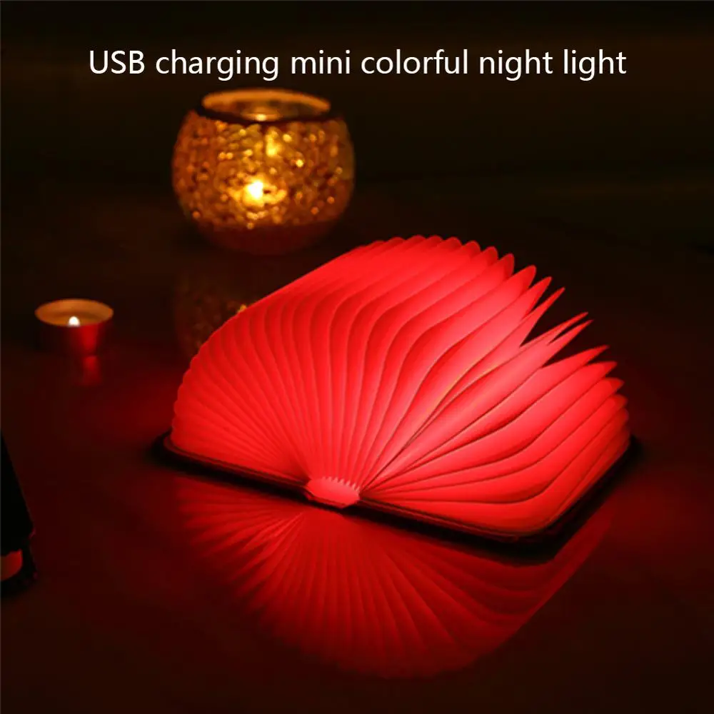 Книжный светильник светодиодный складной креативный флип USB зарядка ночной
