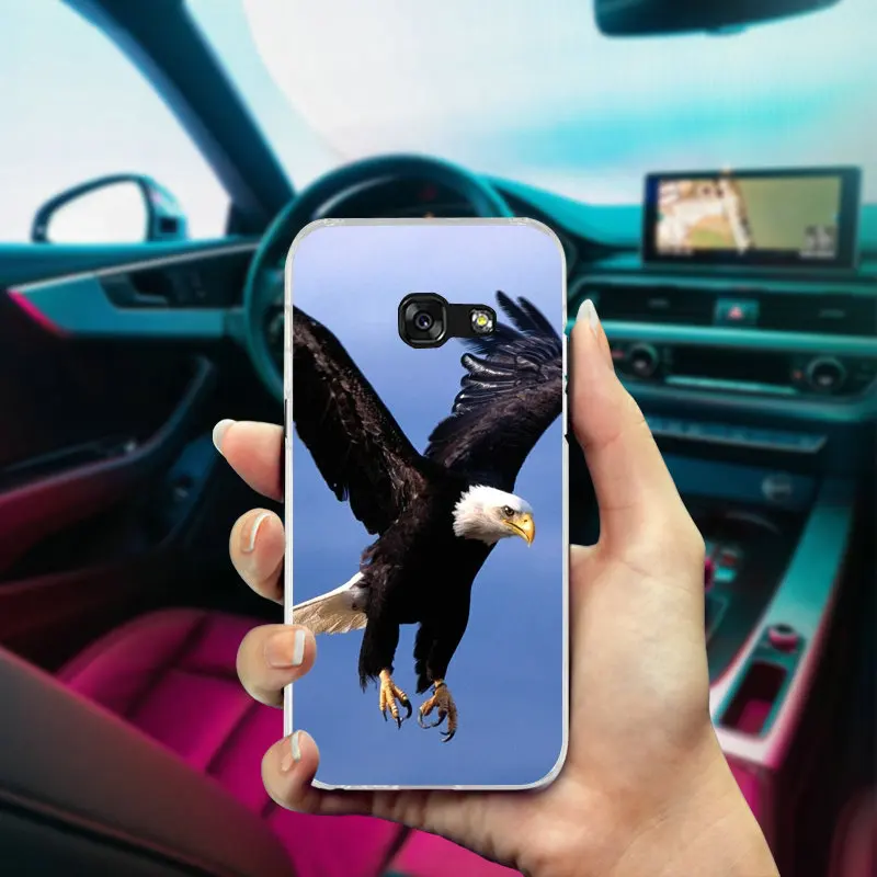 For Samsung Galaxy J1 J2 J3 J5 J7 A3 A5 A7 2016 2017 Coque Bags Soft Silicone TPU Cell Phone Cases Hot Sale Bald Eagle In Flight | Мобильные