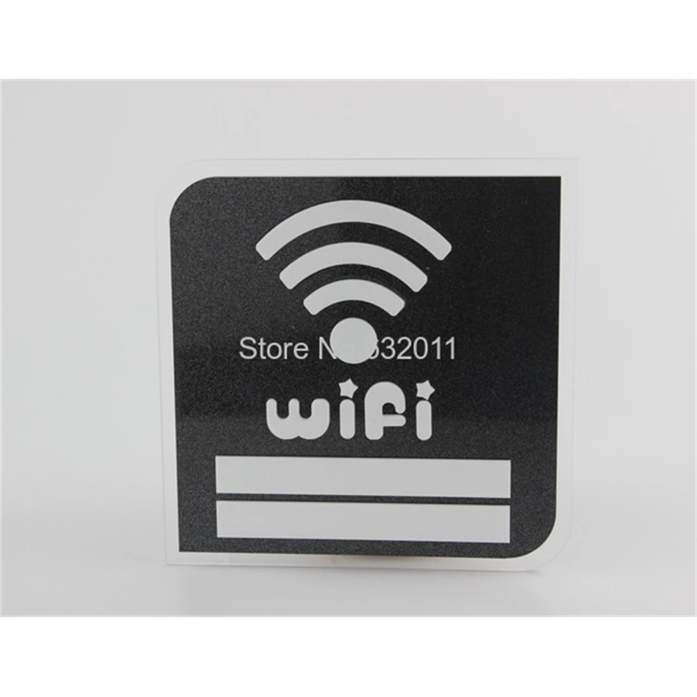 

Acrylic Wifi Signage Plate Board Service Wifi Icon Wall Sticker