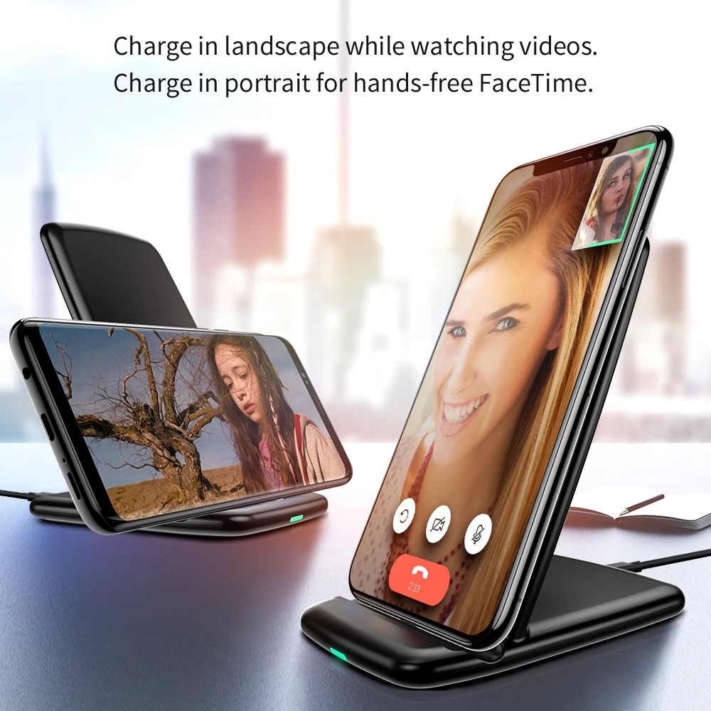 ESR 5 В/9 В Qi Беспроводное зарядное устройство для samsung Galaxy S8 S7 S9 Note 8 для iPhone X 8 8 Plus Google Nexus 4/5 быстрая зарядная док-станция