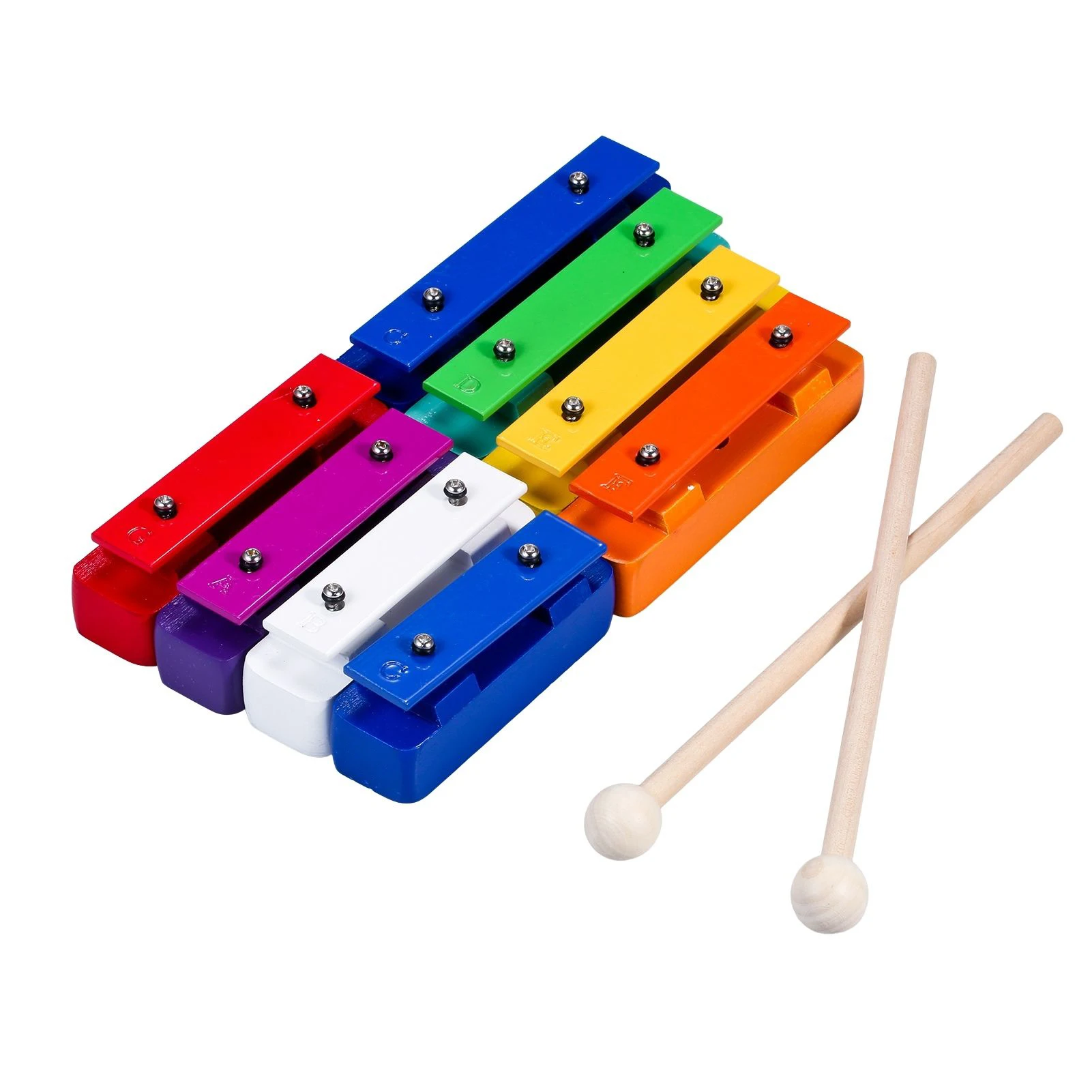Цветные 8 ми NoteGlockenspiel ксилофон цветные колокольчики комплект перкуссионные