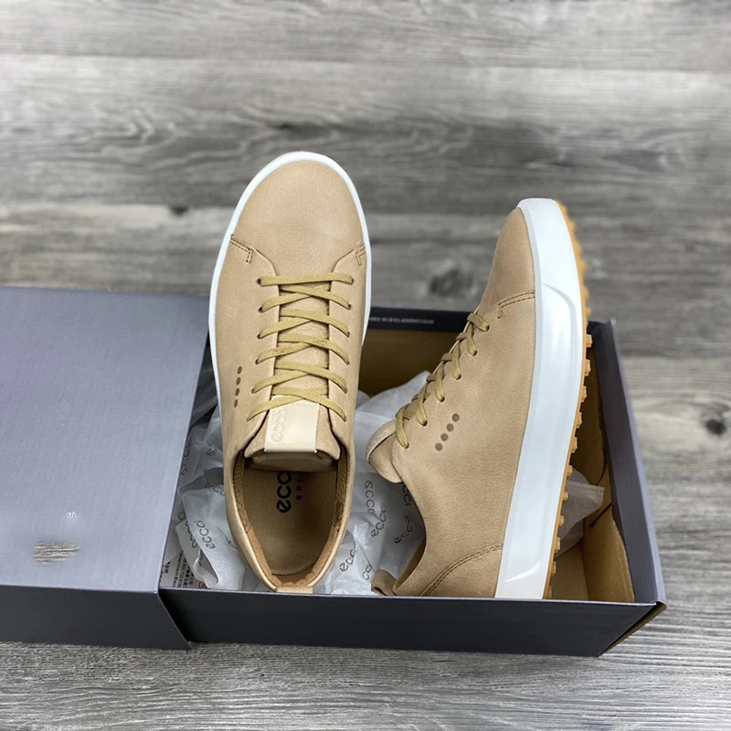 

Men's Sneakers Golf Skateboarding Shoes White Leather Flats Shoes Golf Walking Shoes Spikeless Sport Golf Trainers Male Shoes