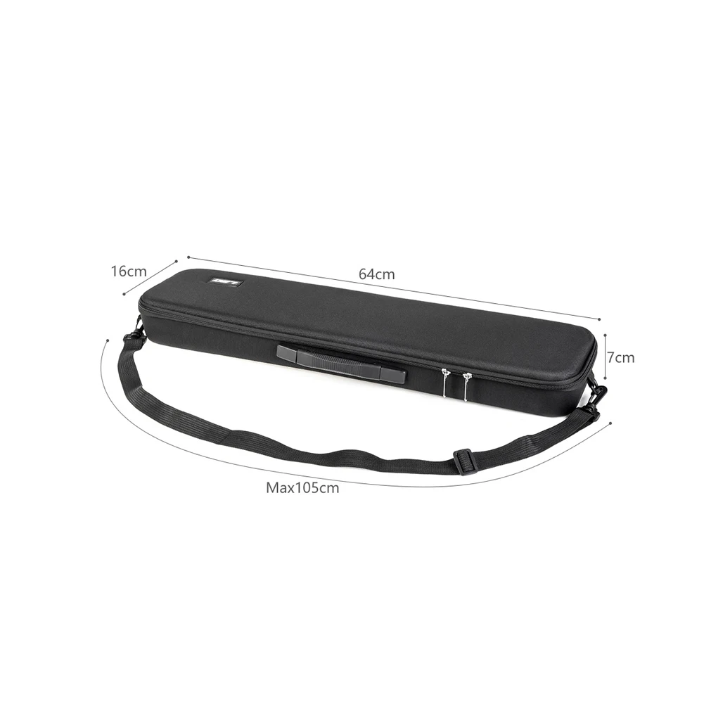 

Fishing Rod Storage Case Nylon Hard Shell Tackle Kits Shoulder Carry Large Capacity Multifunctional Fishing Rod 64cmx16cmx7cm