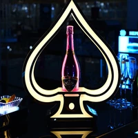 ace of spade led bottle display led champagne bottle presenter led bottle glorifier for nightclubs