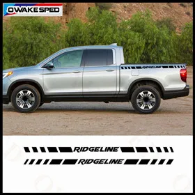 Спортивные Полосы Виниловые наклейки для Honda Ridgeline внедорожные 4X4 графика двери автомобиля боковая юбка наклейки пикап наклейка на багажник