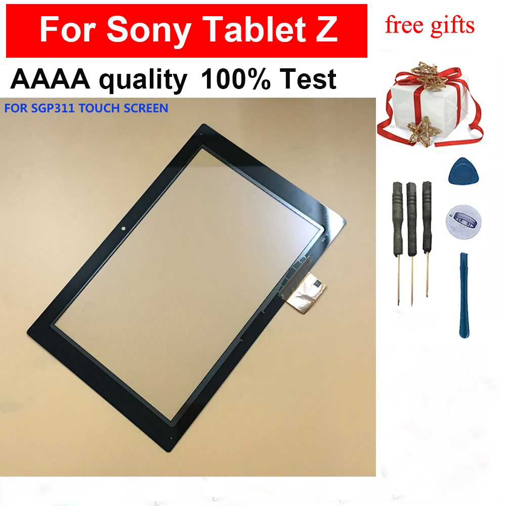 

100% тест черный для Sony Xperia Tablet Z 10,1 SGP311 SGP312 SGP321 Передний сенсорный экран планшета панель Стекло сенсор