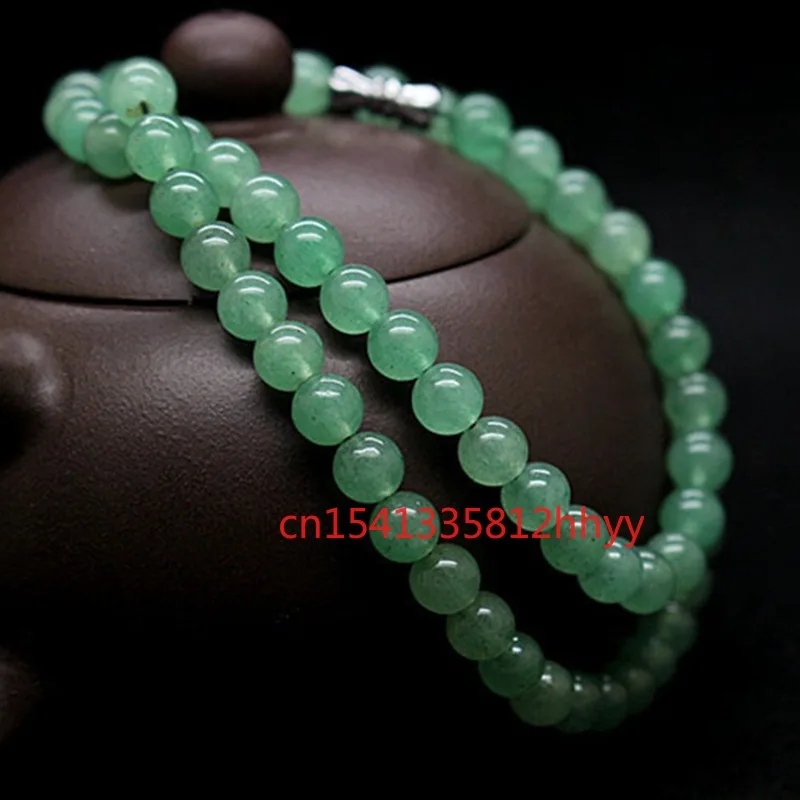 

Лидер продаж, ювелирные изделия из натурального нефрита, ожерелье ручной работы для женщин и мужчин, модные аксессуары 8 мм