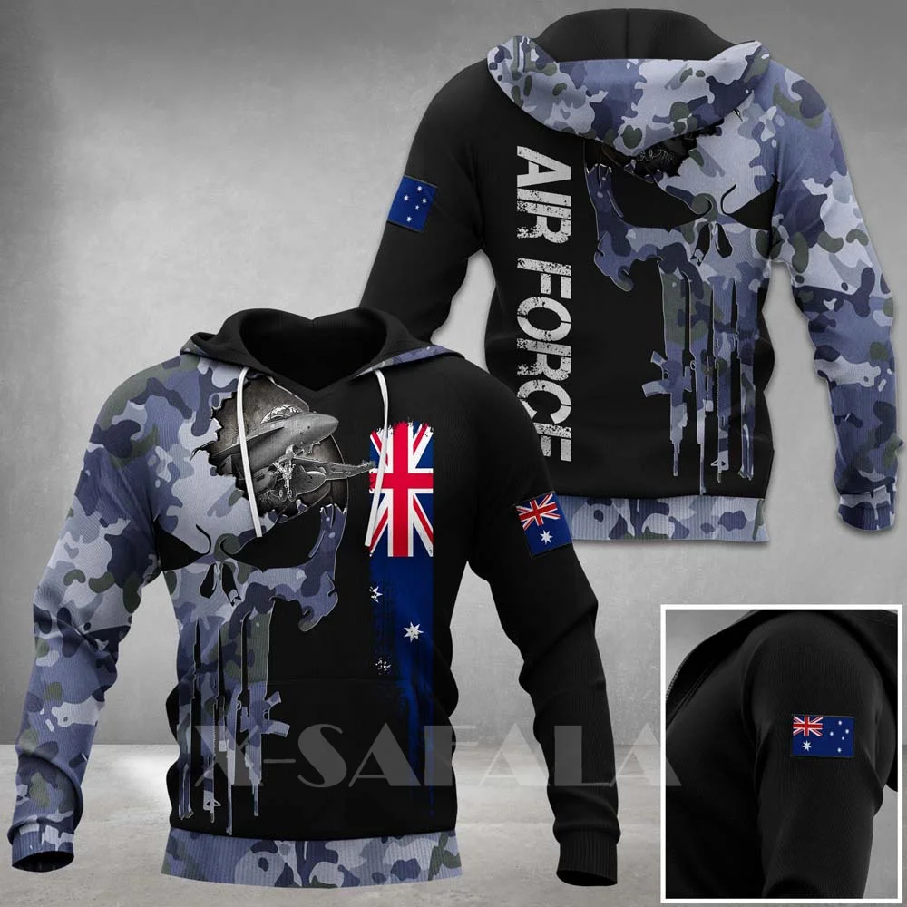 

AUSTRALIA-ARMY-CAMO-VETERAN SOLDIER 3D Print Hoodie Spring Autumn Man Women Harajuku Outwear Hooded Pullover Tracksuits Casual-2