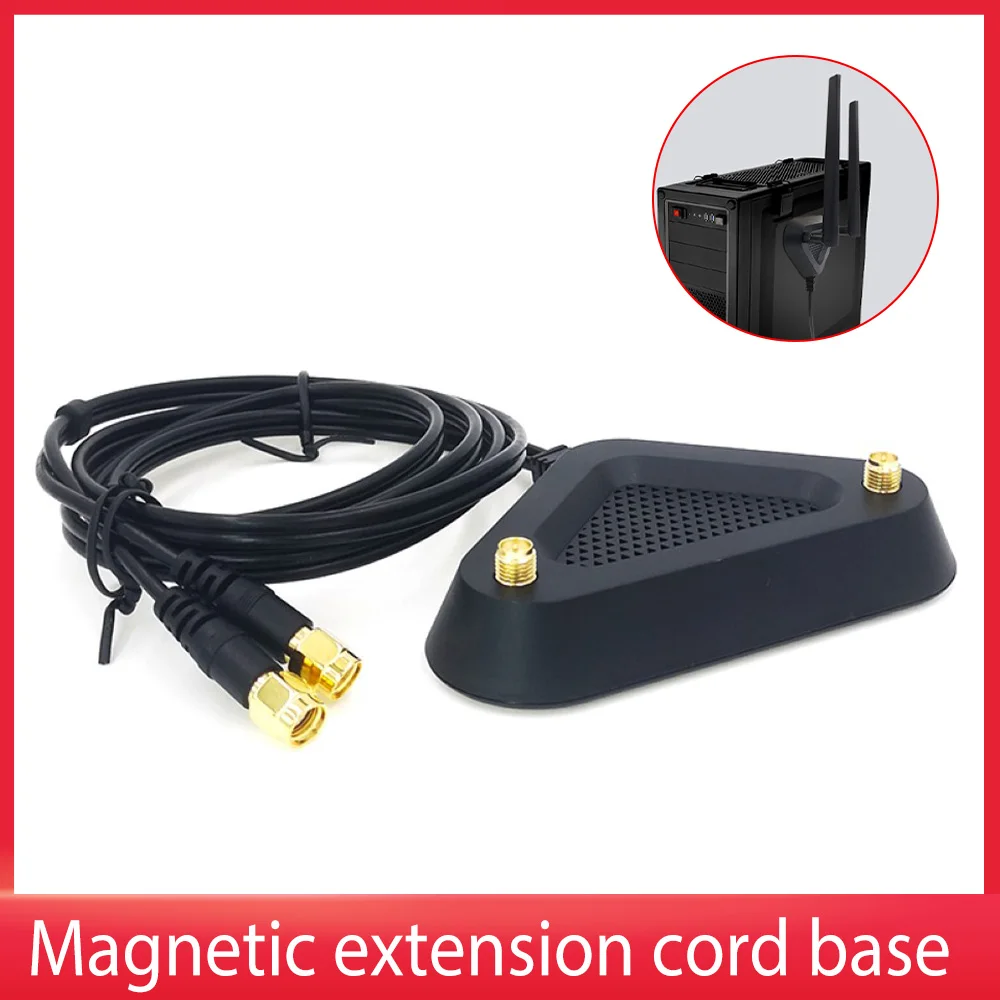

2.4G/5.8G Dual Band Extension Cable Antenna Wifi Router Wireless Network Card 8DB SMA Antenna with Magnetic Suction Base