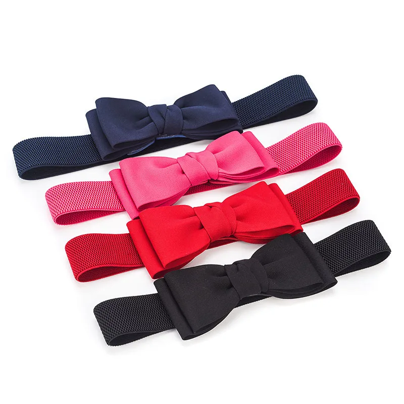 Модный женский элегантный пояс из искусственной кожи с бантом широкий