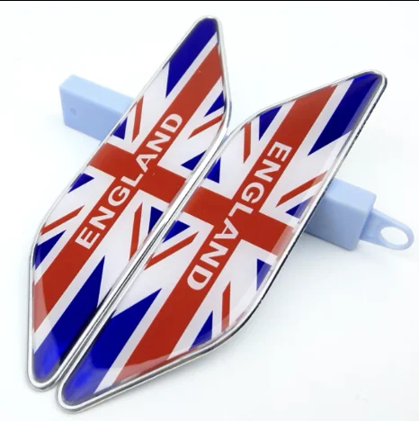

Pair England UK Flag Auto Car Fender Side Emblem Skirts Badge Decal Sticker