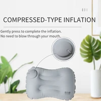 inflatable cushion pillow airplane travel accessories automatic ultralight portable pressable comfortable waist pillow